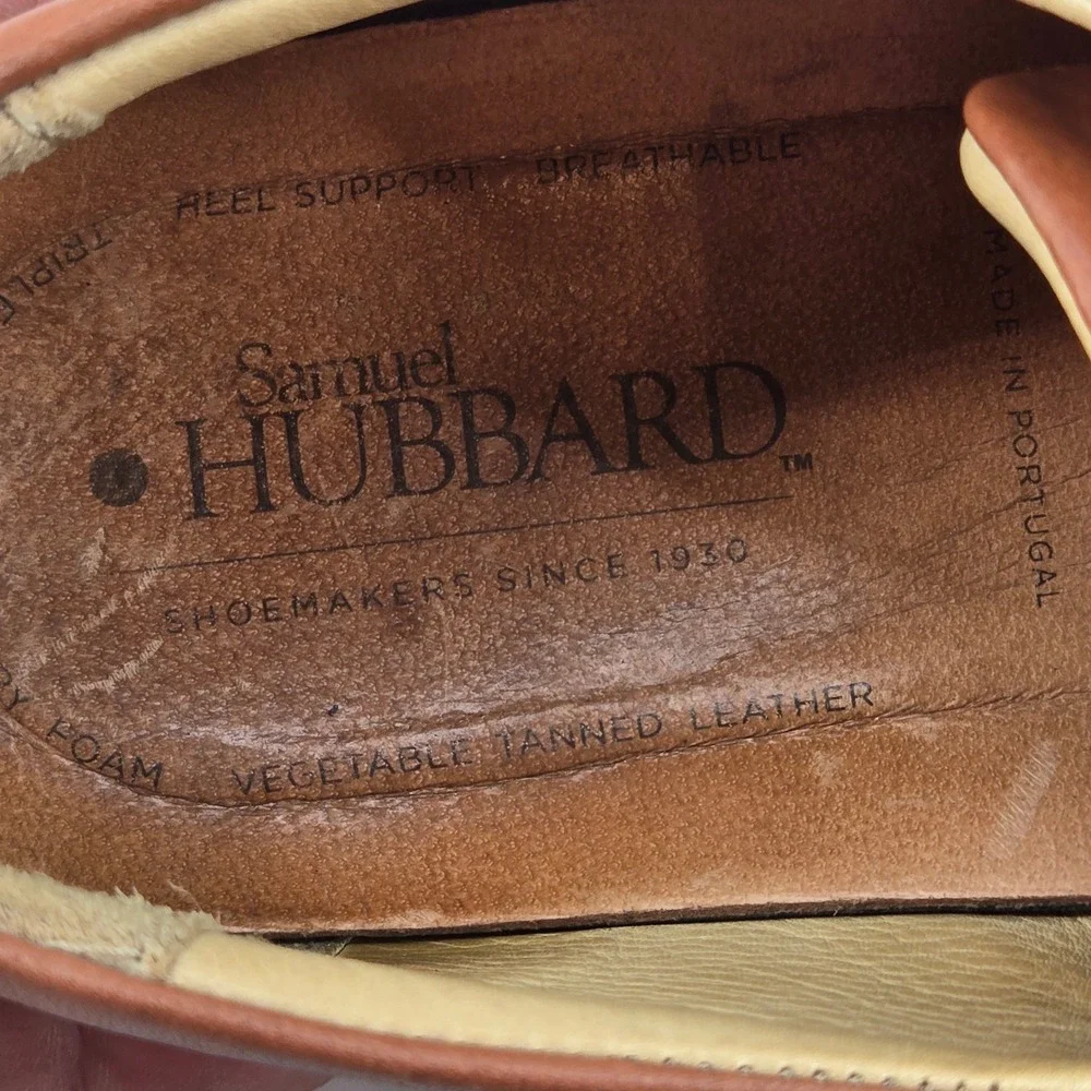 Samuel Hubbard The Tipping Point Wingtip Oxfords Brown Leather Comfort‎ 10M